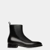 Adrien Brody Travel Collection Bootie In Black Leather