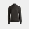 Adrien Brody Travel Collection Turtleneck In Dark Grey Cashmere