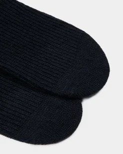 Adrien Brody Travel Collection Socks In Navy Blue Wool Blend