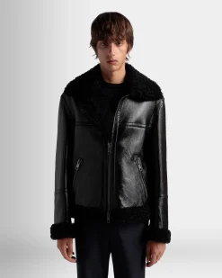 Adrien Brody Travel Collection Blouson In Black Leather