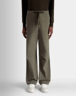 Adrien Brody Travel Collection Pants In Military Green Cotton