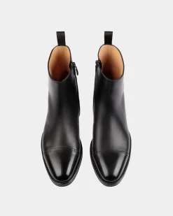 Adrien Brody Travel Collection Bootie In Black Leather