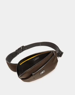 Adrien Brody Travel Collection Crossbody In Military Green Nylon