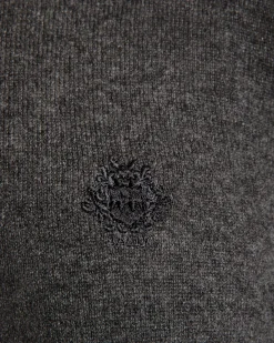 Adrien Brody Travel Collection Turtleneck In Dark Grey Cashmere