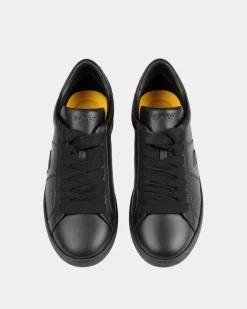 Adrien Brody Travel Collection Sneaker In Black Leather