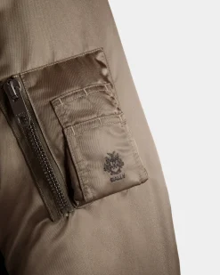 Adrien Brody Travel Collection Bomber In Military Green Nylon