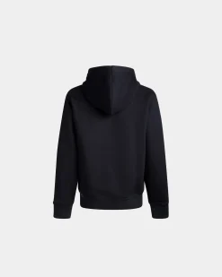 Adrien Brody Travel Collection Hoodie In Navy Blue Cashmere Blend
