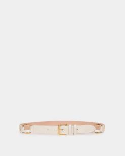 Arkle 85 cm Belt in White Leather