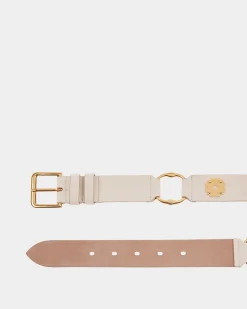Arkle 105 cm Belt in White Leather