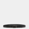 Astory 35mm Reversible And Adjustable Belt In Black Leather