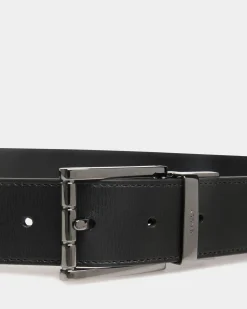 Astory 35mm Reversible And Adjustable Belt In Black Leather