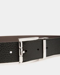 Astory 35mm Reversible And Adjustable Belt In Black And Brown Leather