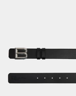 B Bold 35mm Belt In Black Leather