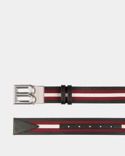 B Bold 40mm Reversible Belt in Fabric And Leather