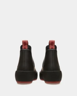 Bally Curling Booties In Black Leather