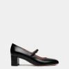 Ballyrina Mary-Jane Pump In Black Leather