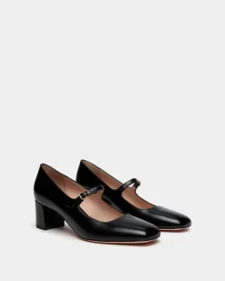 Ballyrina Mary-Jane Pump In Black Leather
