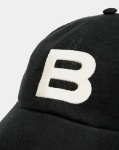Baseball Hat With Logo In Black Cotton