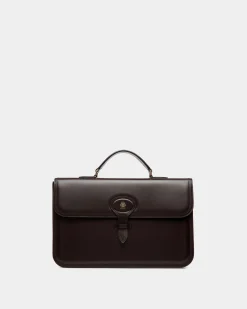 Beckett Briefcase In Ebano Leather