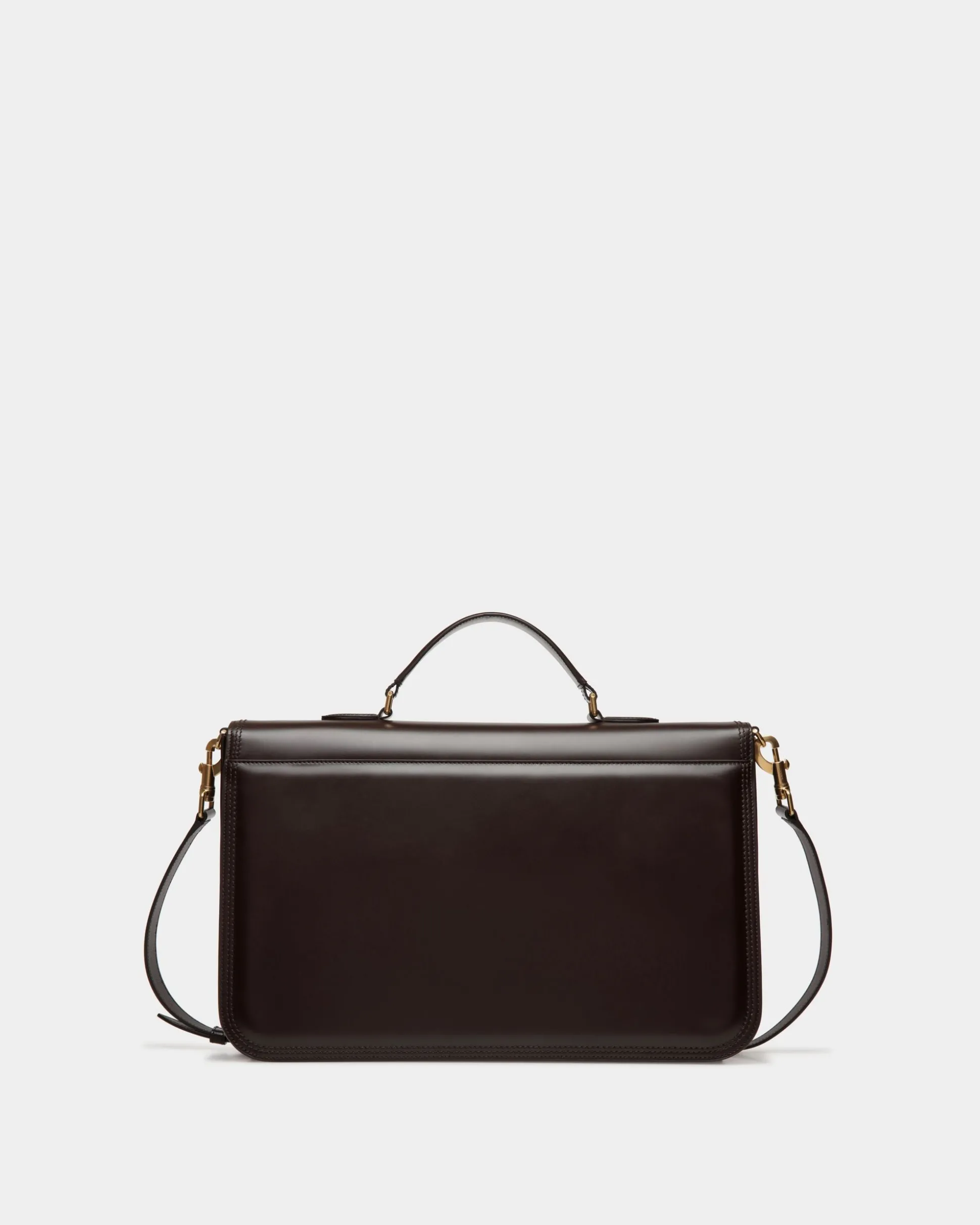 Beckett Briefcase In Ebano Leather