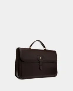 Beckett Briefcase In Ebano Leather