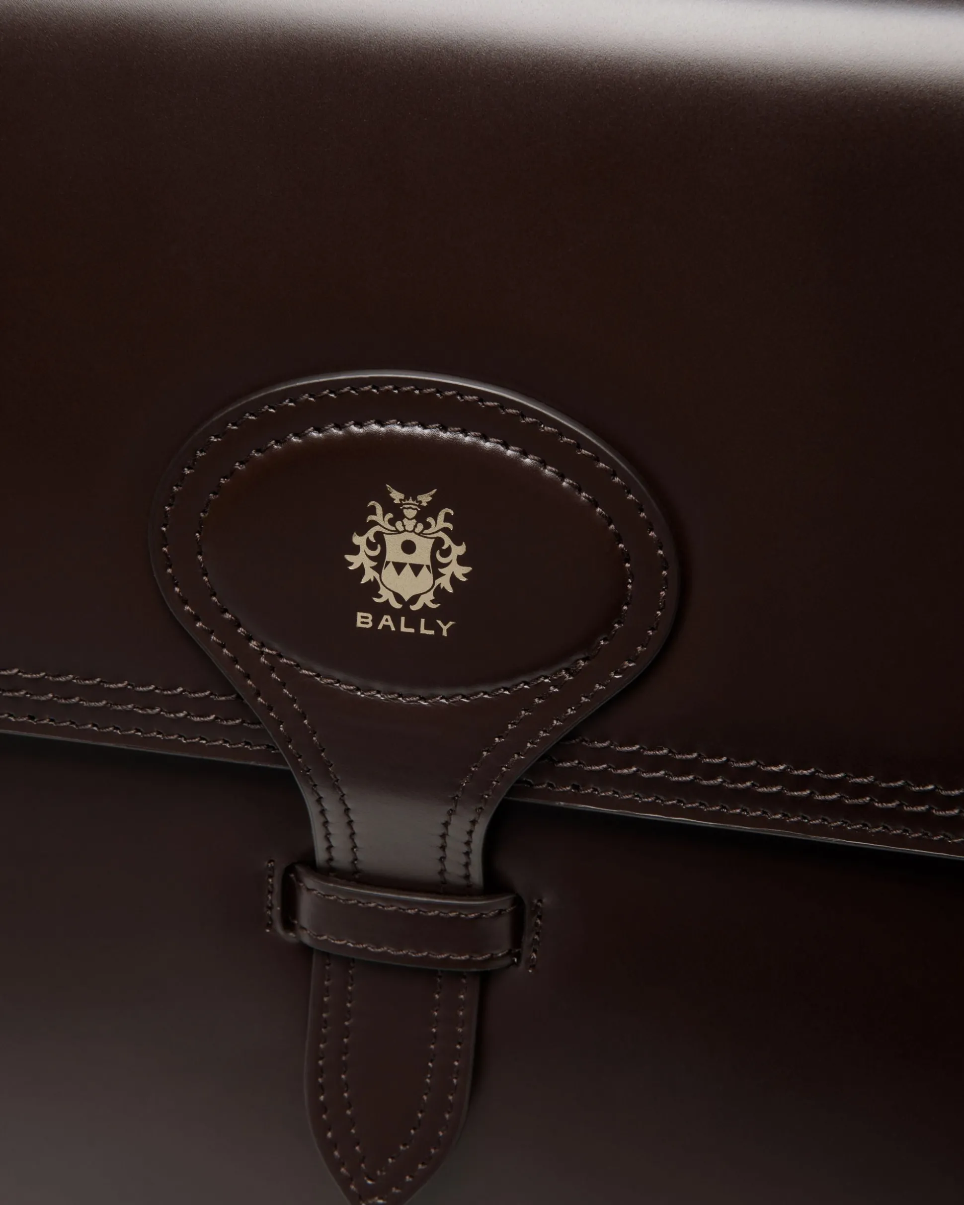 Beckett Briefcase In Ebano Leather