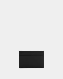 Beckett Card Holder in Black Leather