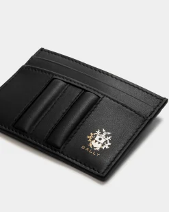 Beckett Card Holder in Black Leather