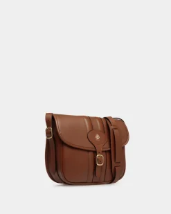 Beckett Crossbody Bag in Brown Leather
