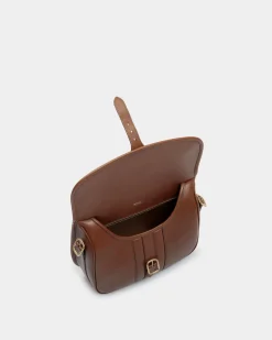 Beckett Crossbody Bag in Brown Leather