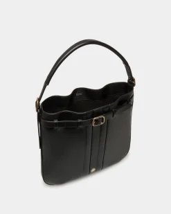 Beckett Crossbody Bag In Black Leather