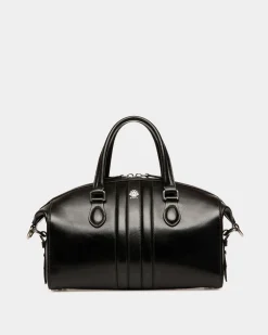 Beckett Top Handle Bag In Black Leather