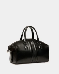 Beckett Top Handle Bag In Black Leather