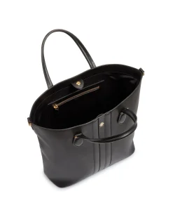 Beckett Tote In Black Leather