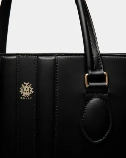 Beckett Tote In Black Leather