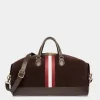 Beckett Weekender in Ebano Suede And Leather