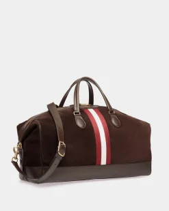 Beckett Weekender in Ebano Suede And Leather