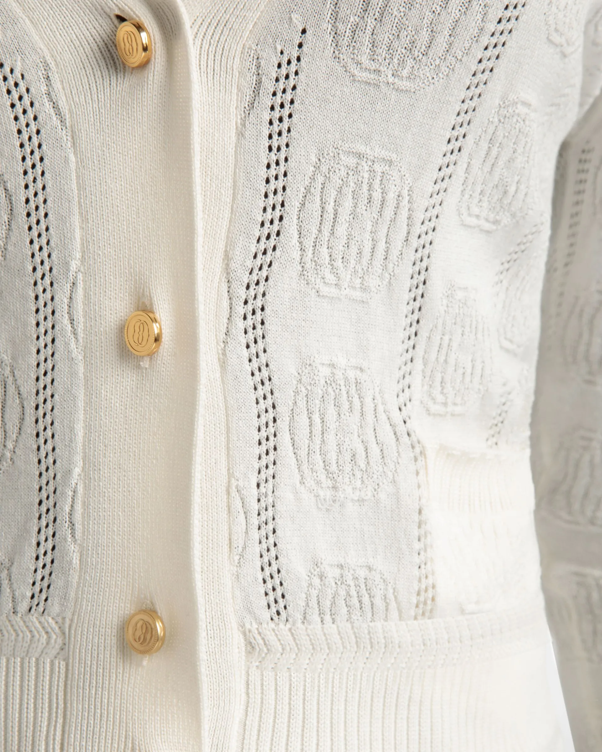 Beige Cardigan in Beige Silk Blend