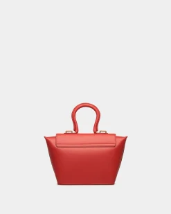 Belle Top Handle Bag in Candy Red Leather