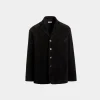 Blazer In Black Cotton Corduroy