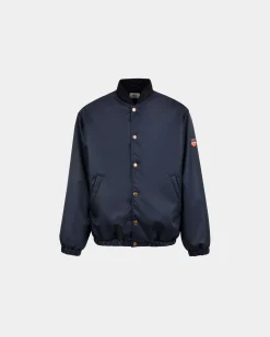 Bomber in Dark Blue Nylon