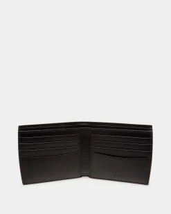 Busy Bally Bifold Wallet in Black Leather