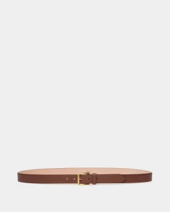 Carl 30mm Belt in Brown Leather