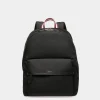 Code Backpack in Black Nylon