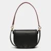 Code Crossbody Bag In Black Leather