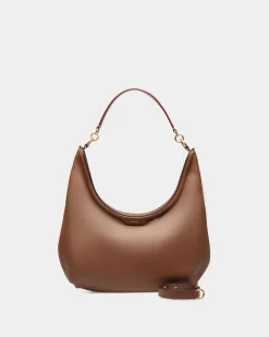 Code Hobo Bag In Brown Leather