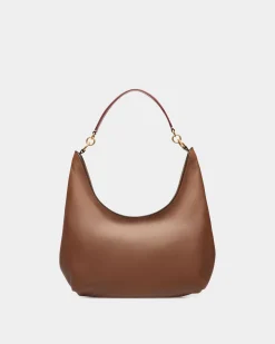 Code Hobo Bag In Brown Leather