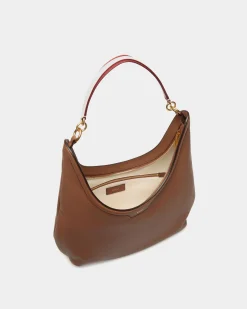 Code Hobo Bag In Brown Leather
