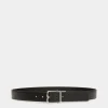 Country 35mm Reversible And Adjustable Belt In Black Leather