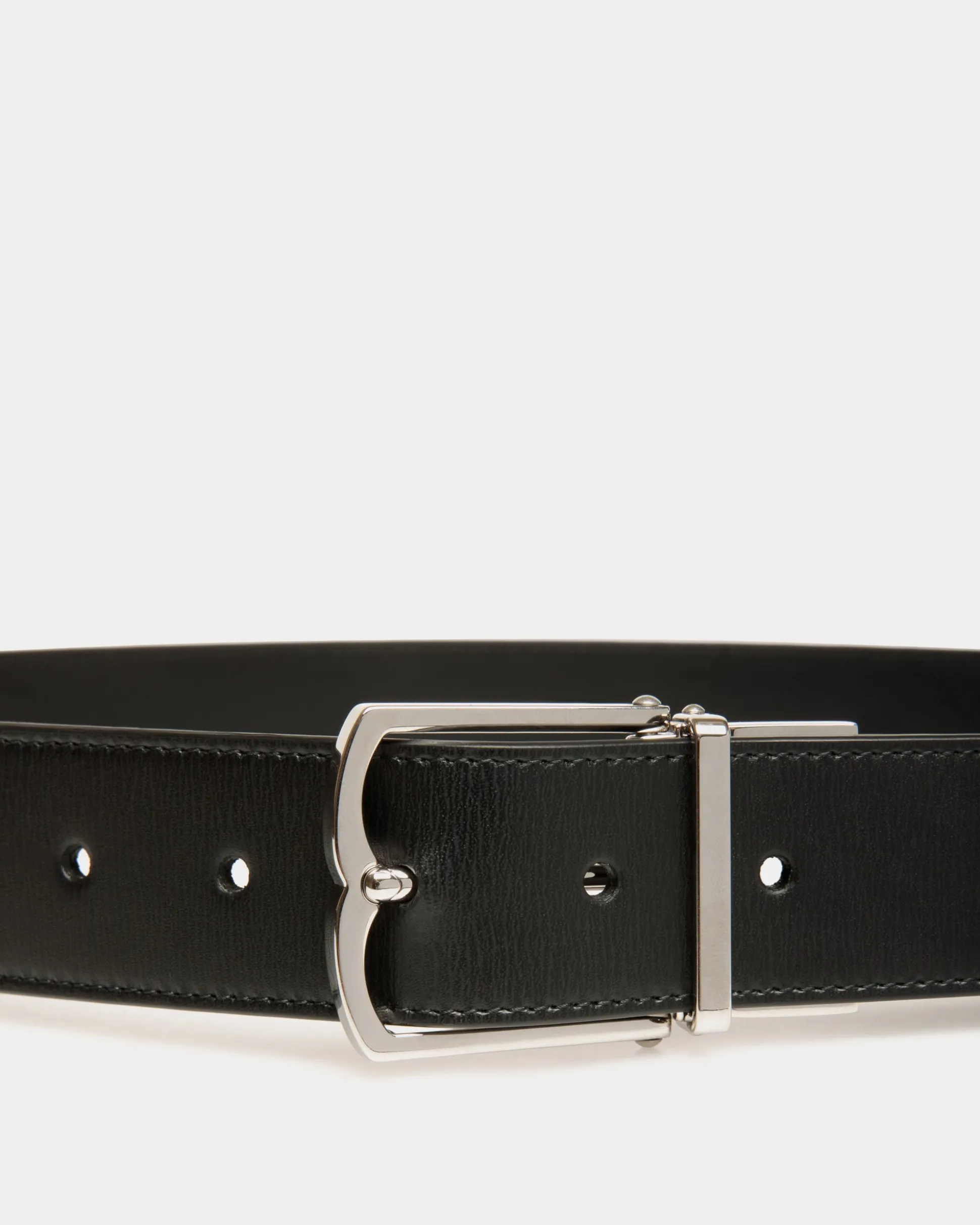 Country 35mm Reversible And Adjustable Belt In Black Leather